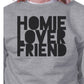 Homie Lover Friend Matching Couple Grey Sweatshirts