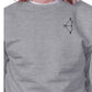 Bow And Arrow To Heart Target Matching Couple Grey Sweatshirts