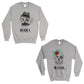 Deadly In Love Matching Sweatshirt Pullover Gray