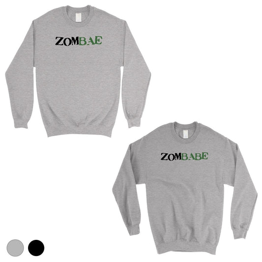 Zombae And Zombabe Matching Sweatshirt Pullover Gray