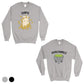 Chips & Guacamole Matching Sweatshirt Pullover Cute Couples Gift Gray