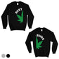 Best Buds Marijuana Matching Sweatshirt Pullover Cute Couples Gift Black