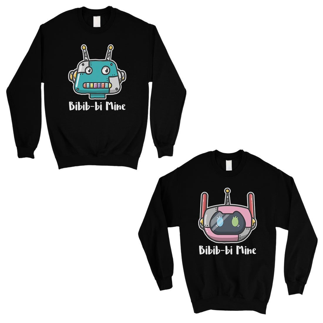 Bibib-bi Mine Matching Sweatshirt Funny Valentine's Day Gift Ideas Black