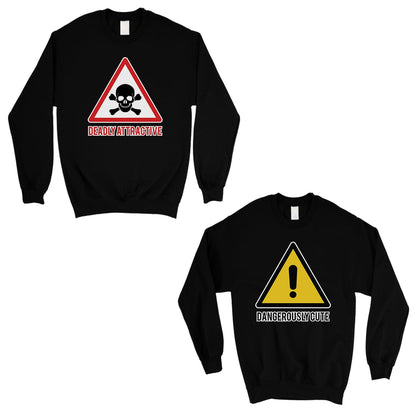 Attractive & Cute Matching Sweatshirt Funny Valentine's Day Gift Black
