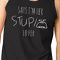 Her Stupid Lover And My Stupid Lover Matching Couple Black Tank Tops