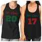 Mr. And Mrs. Claus Matching Couple Black Tank Tops
