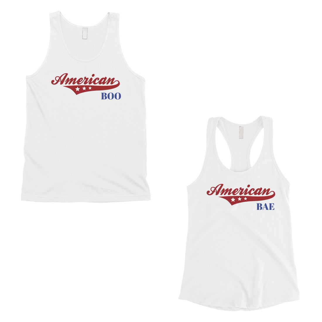 American Boo Bae Matching Couple Tank Tops Anniversary Gift For Bae