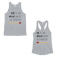 Match Made In Heaven Matching Couple Tank Tops Valentine's Day Gift Gray