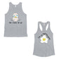 Egg Crack Eggtraordinary Matching Couple Tank Tops Valentine's Day Gray