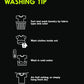 Couch Potato Tater Tot Dad and Baby Matching Black And White Baseball Shirts Washing Tip